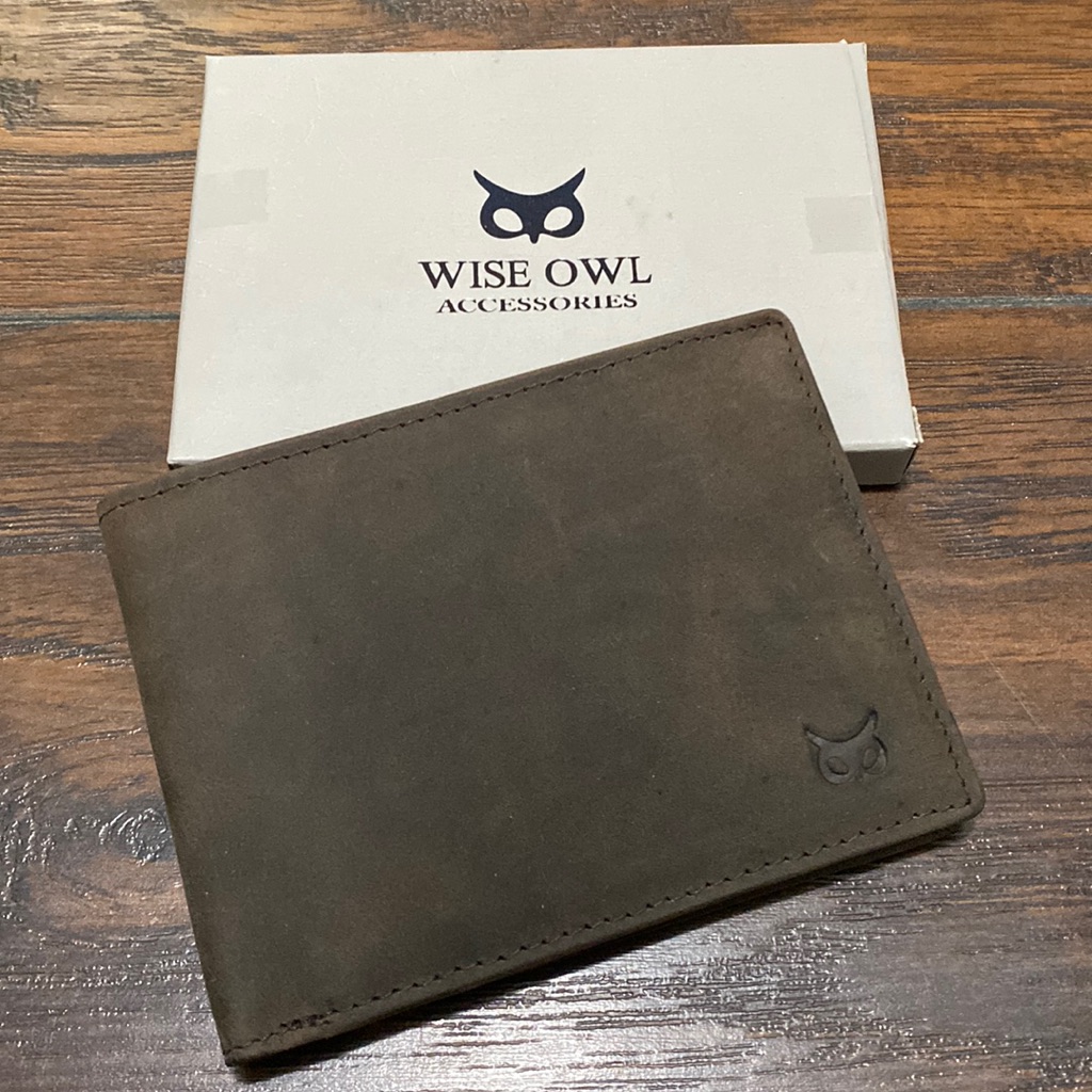 New Men’s Wise Owl Rfid Leather Wallet